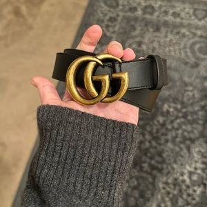Gold Gucci Belt, size 75